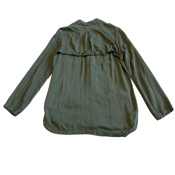 Triple Five Soul Forest Green Sweater Jacket Snap-Down Comfy Casual Size Small - Picture 6 of 12